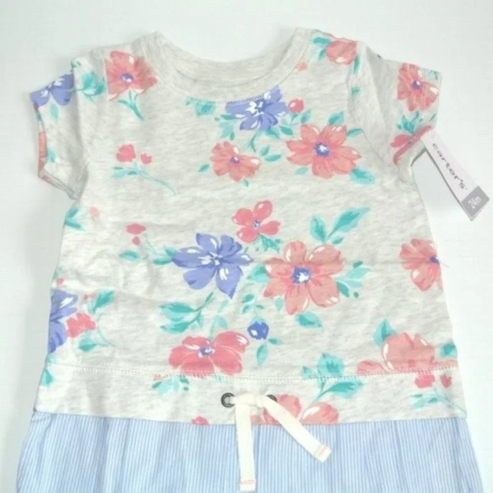 Carter's Oatmeal Floral Top & Legging Set 24 month‎